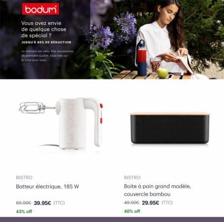 Catalogue Bodum | Offres | 13/09/2022 - 26/09/2022