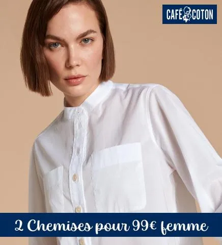 2 Chemises pour 99 femme