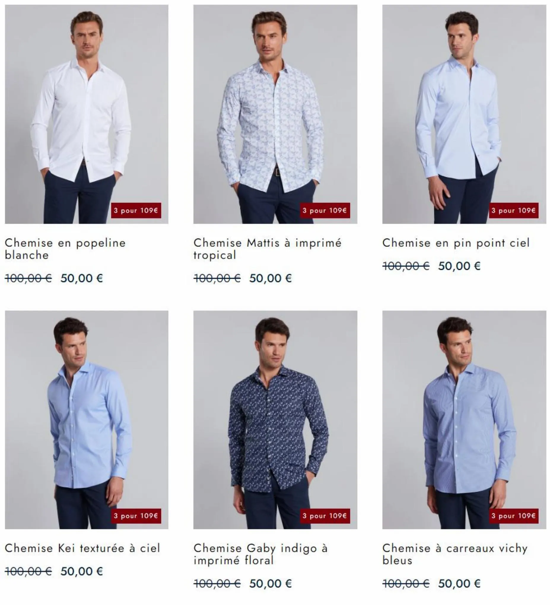 Catalogue 3 Chemises pour 109 homme, page 00002