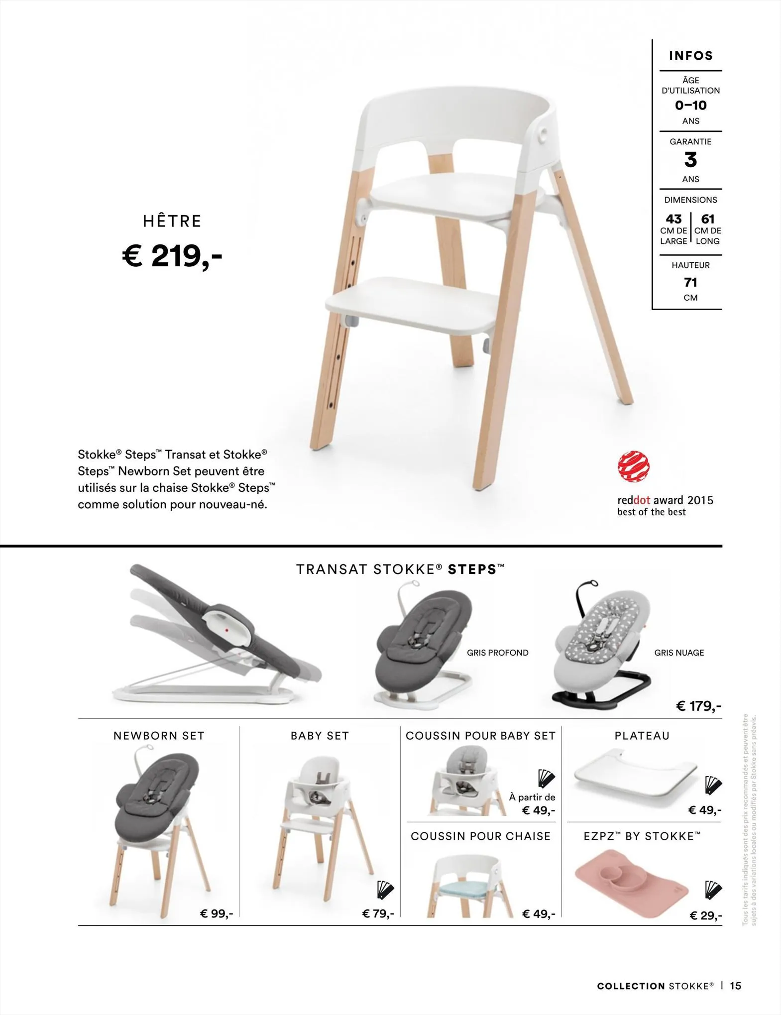 Catalogue Stokke Consumer Guide - French, page 00015
