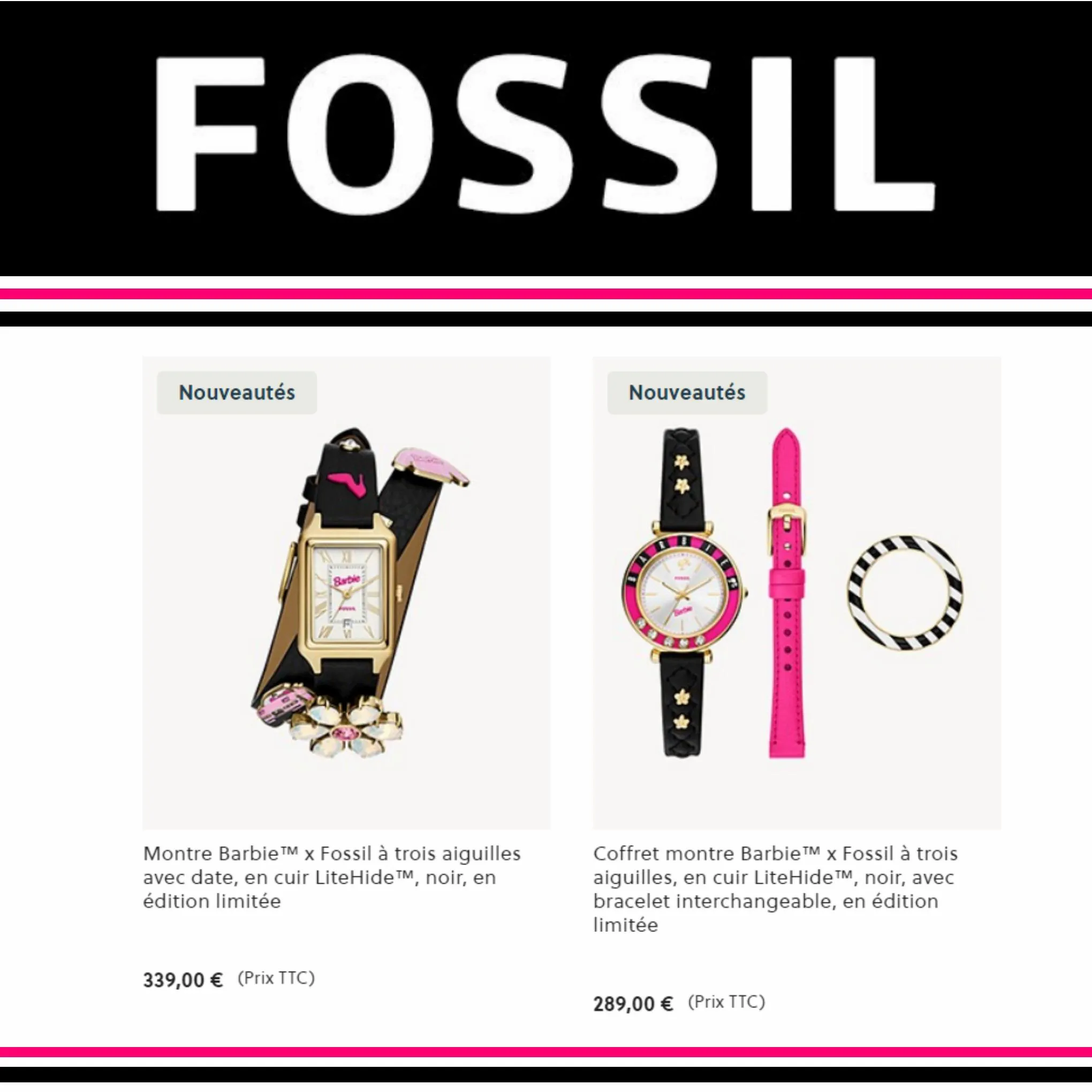 Catalogue Barbie x Fossil, page 00002