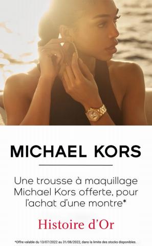 Promos de Bijouteries | MONTRES MICHAEL KORS sur Histoire d'Or | 28/07/2022 - 31/08/2022