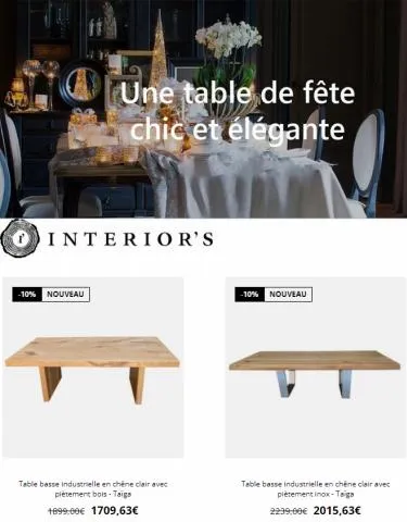 Un table de fête chic et élégante