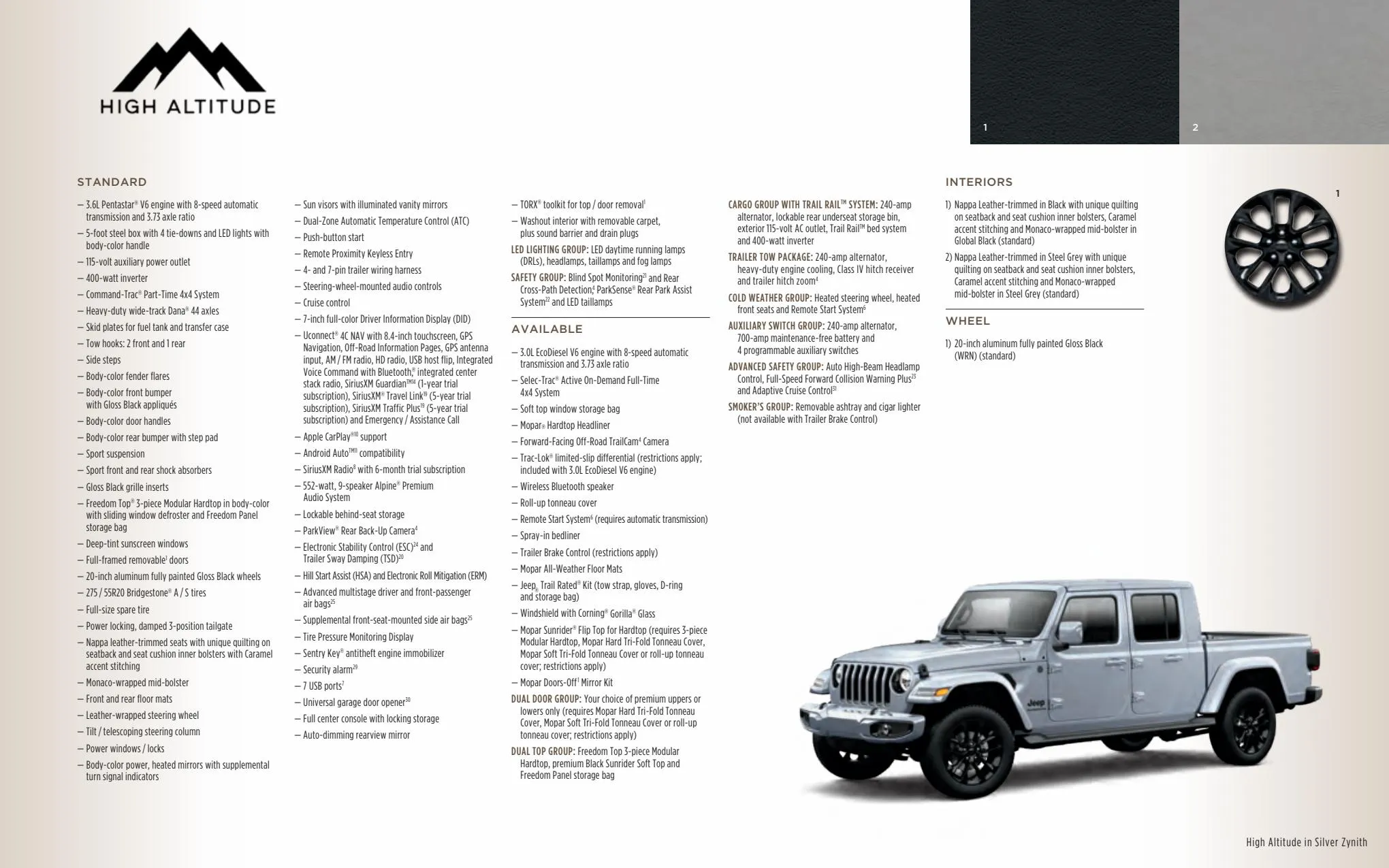 Catalogue Jeep Gladiator 2022, page 00034