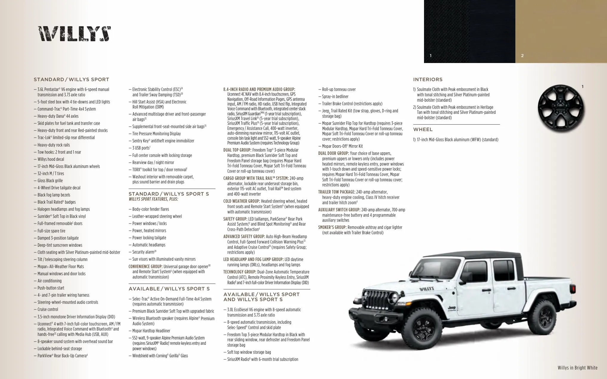 Catalogue Jeep Gladiator 2022, page 00042