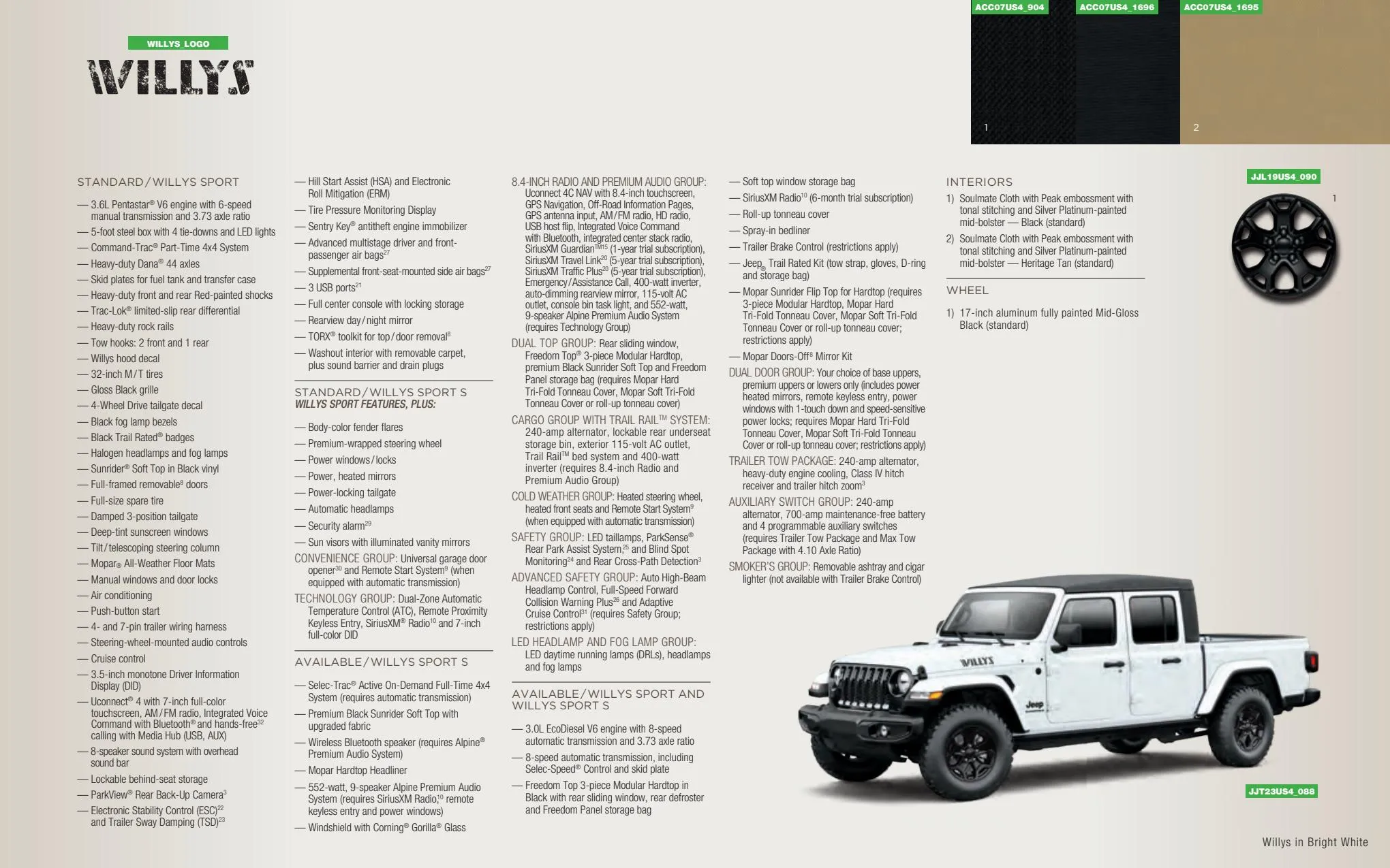 Catalogue 2023-Jeep-Gladiator-Catalog, page 00042