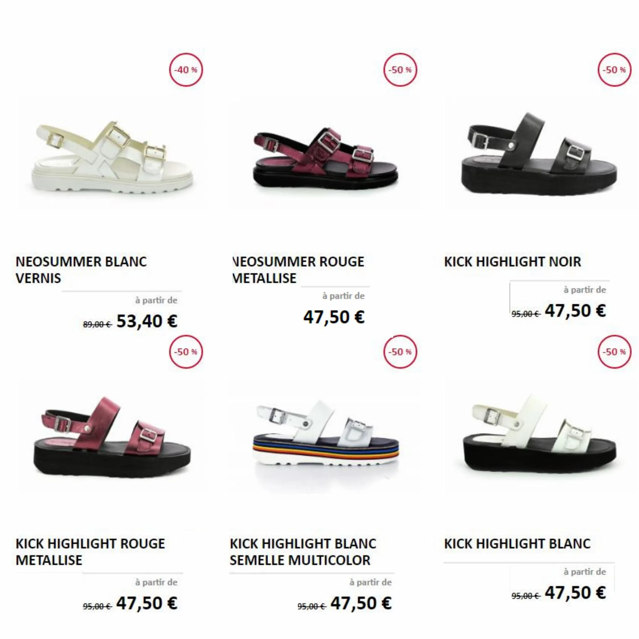 Catalogue Petits prix sur les chaussures femme, page 00002