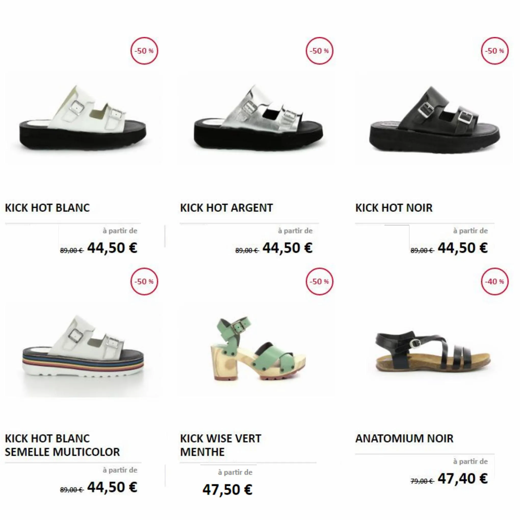 Catalogue Petits prix sur les chaussures femme, page 00004