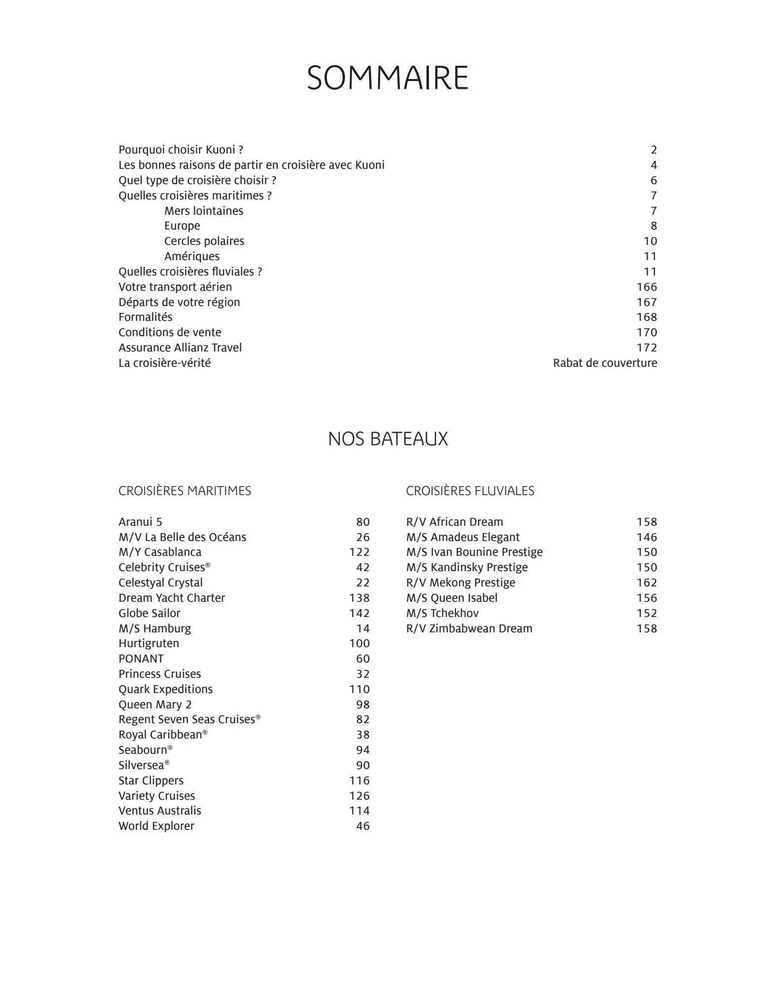 Catalogue CROISIÈRES 2021-2022, page 00003