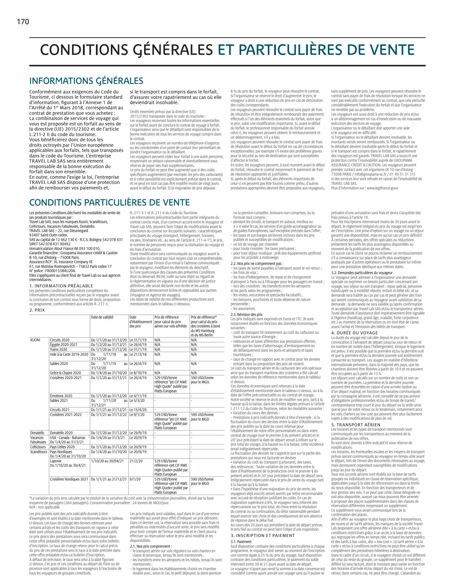 Catalogue CROISIÈRES 2021-2022, page 00172