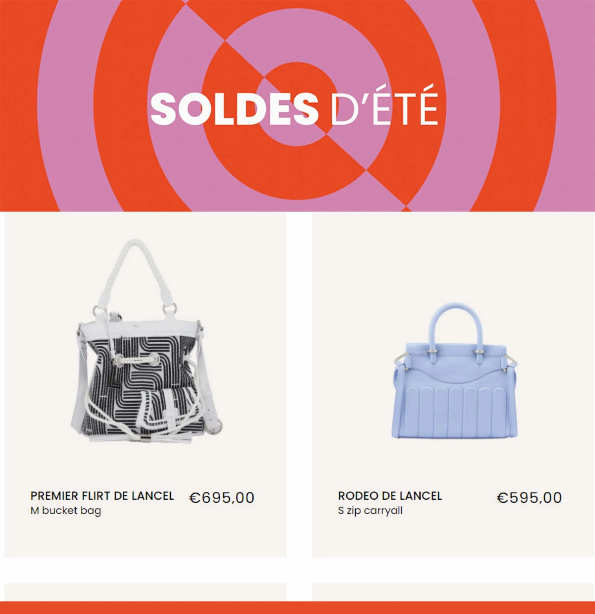 Catalogue SOLDES D'ÉTÉ LANCEL!, page 00002