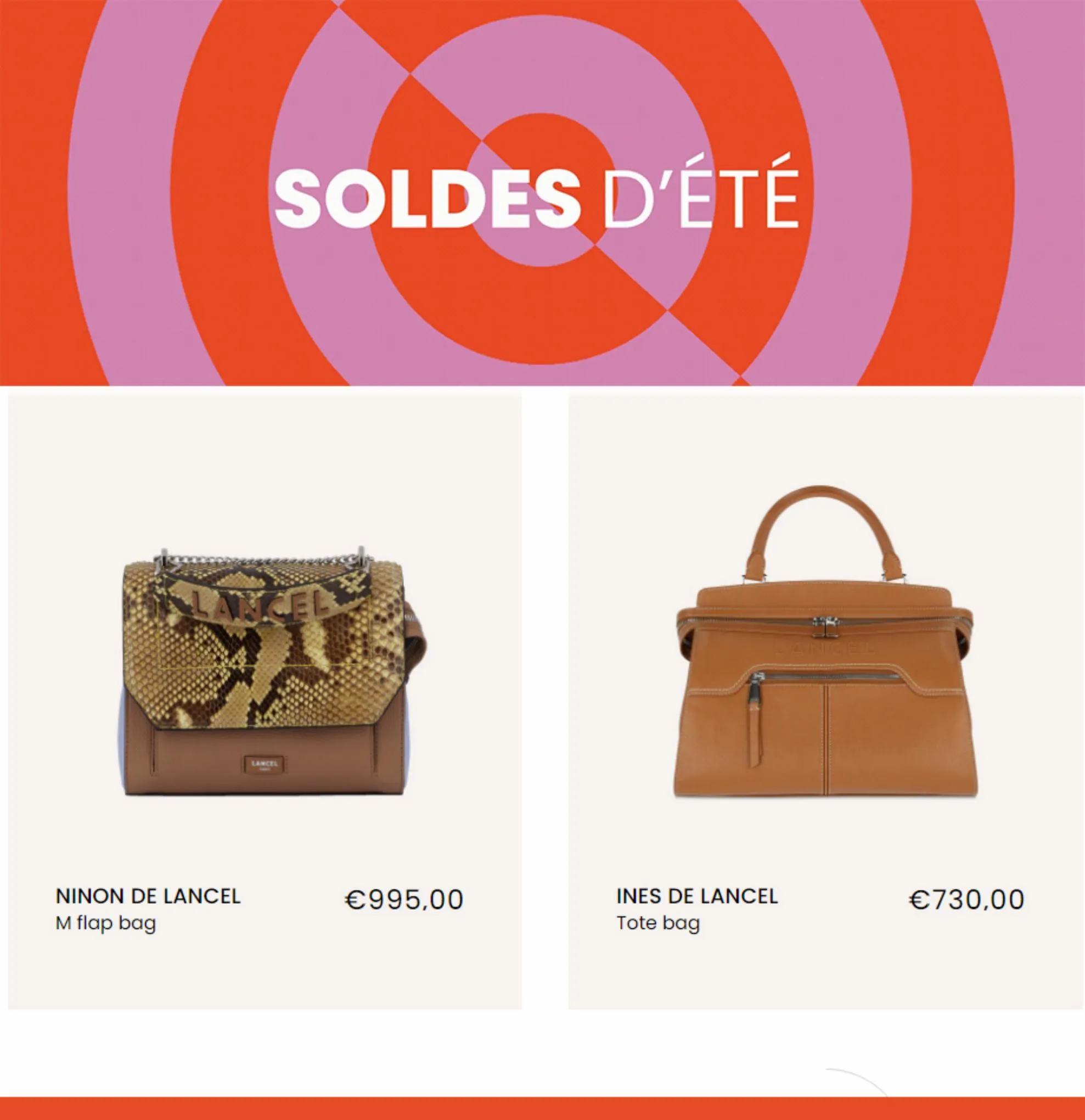 Catalogue SOLDES D'ÉTÉ LANCEL!, page 00005