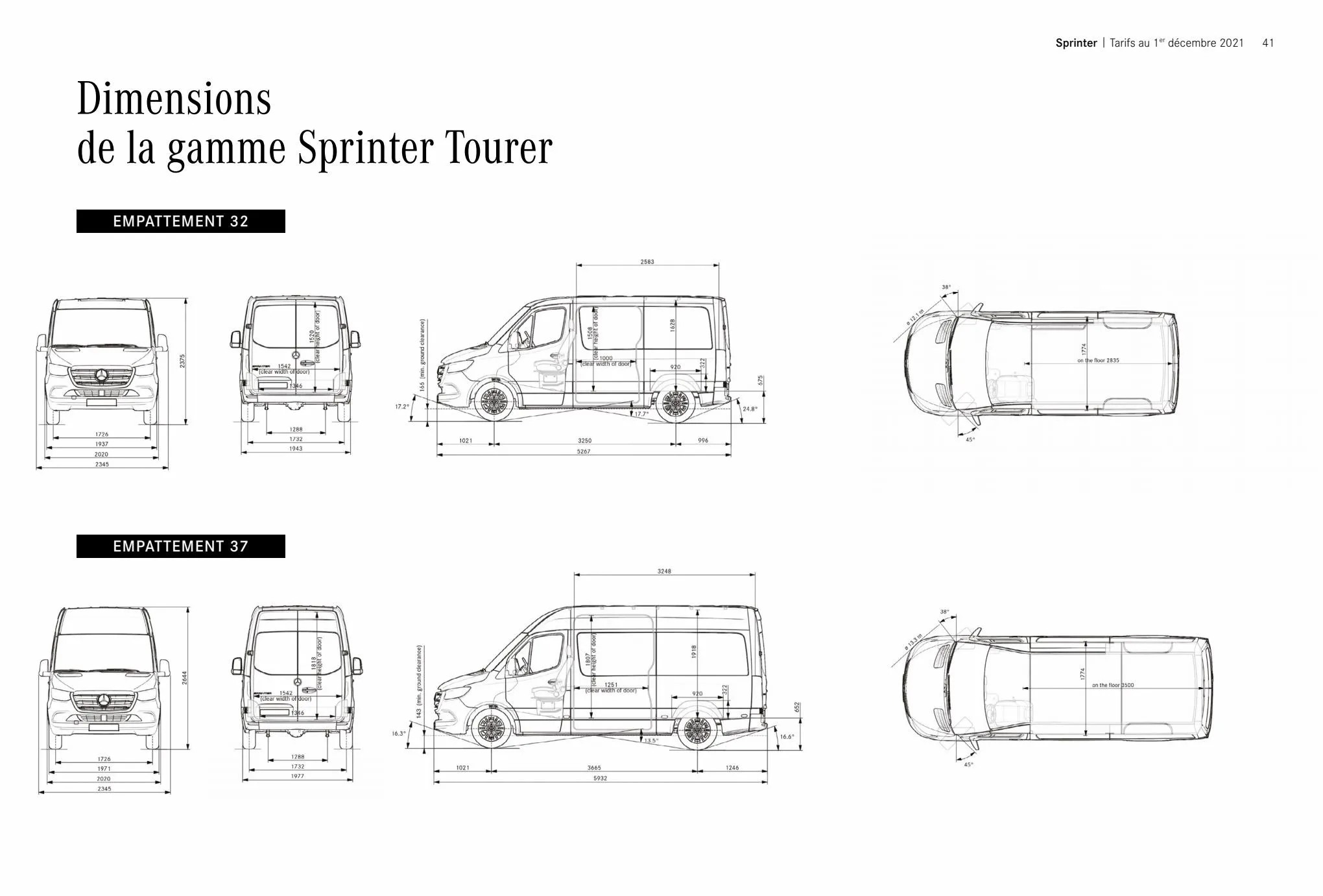 Catalogue Tarifs et brochures Sprinter/eSprinter, page 00041