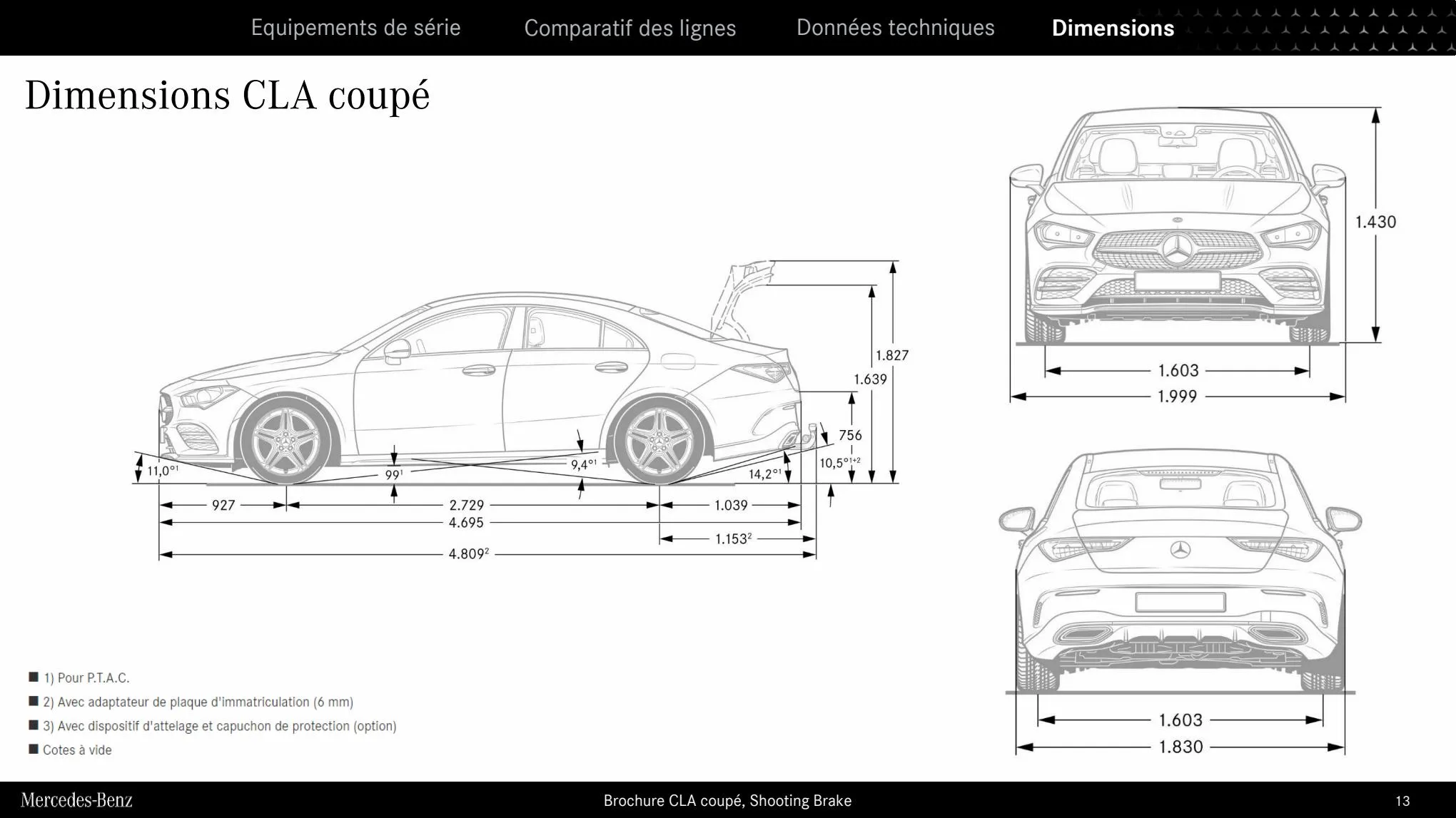 Catalogue CLA Coupe Shooting Brake 2023, page 00013