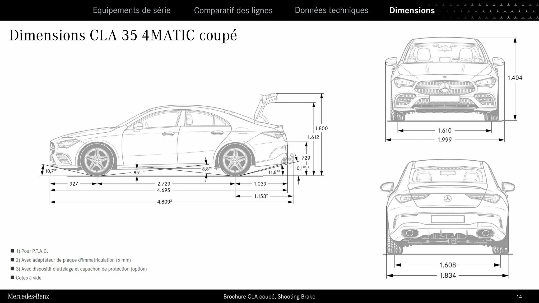 Catalogue CLA Coupe Shooting Brake 2023, page 00014
