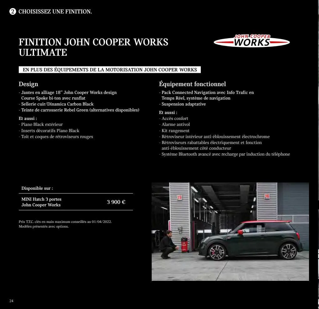 Catalogue MINI Hatch 3 portes., page 00024