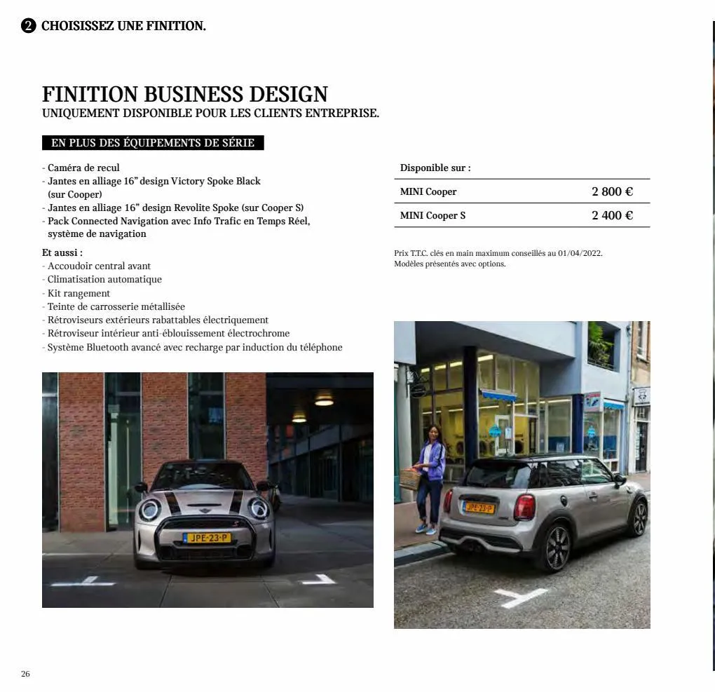 Catalogue MINI Hatch 3 portes., page 00026