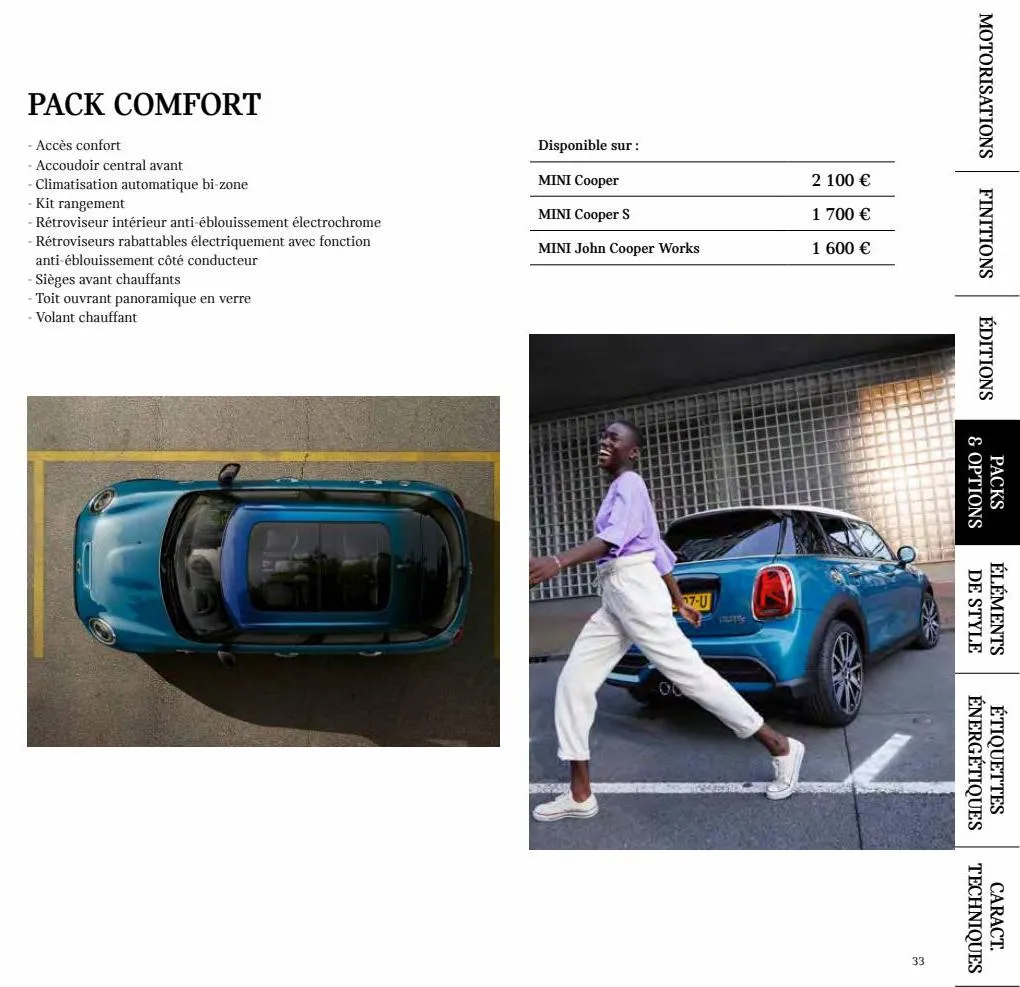 Catalogue MINI Hatch 5 portes., page 00033