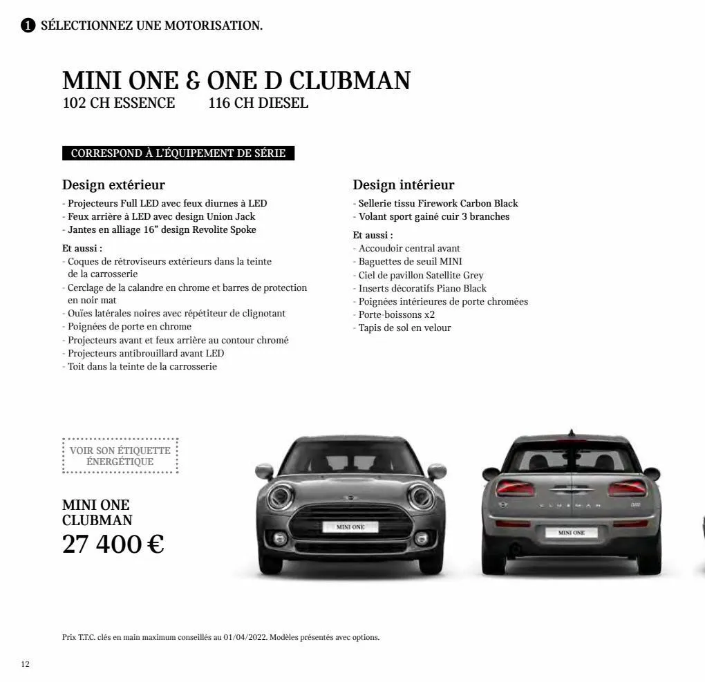 Catalogue MINI Clubman., page 00012