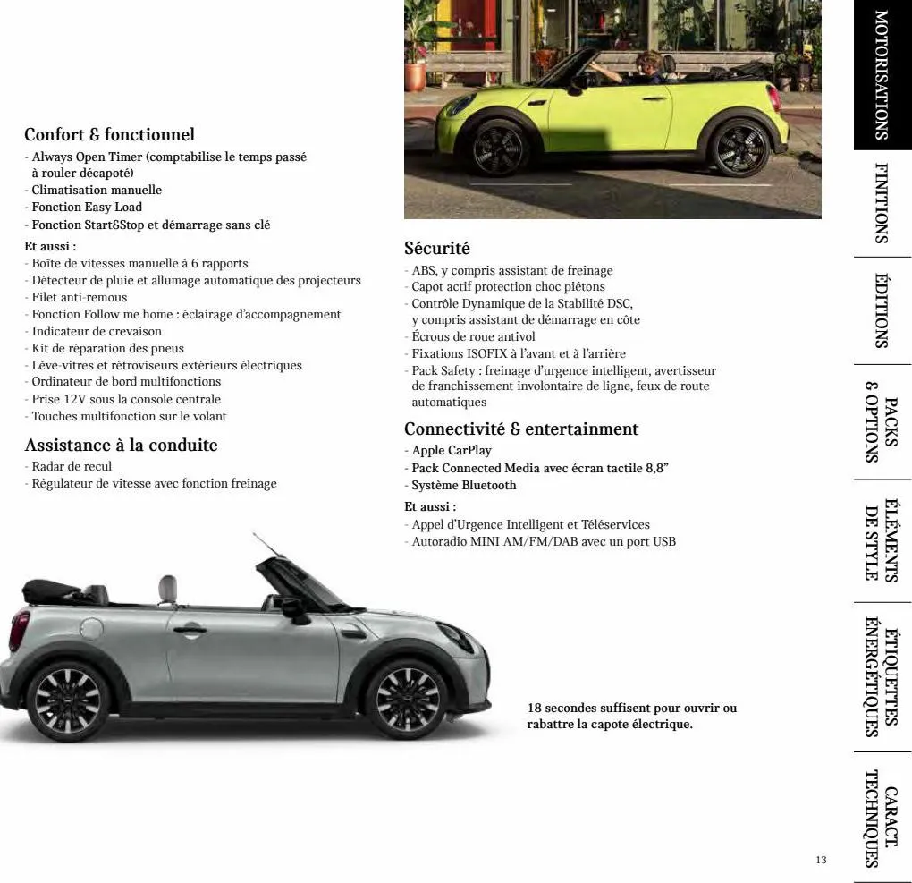 Catalogue MINI Cabrio., page 00013