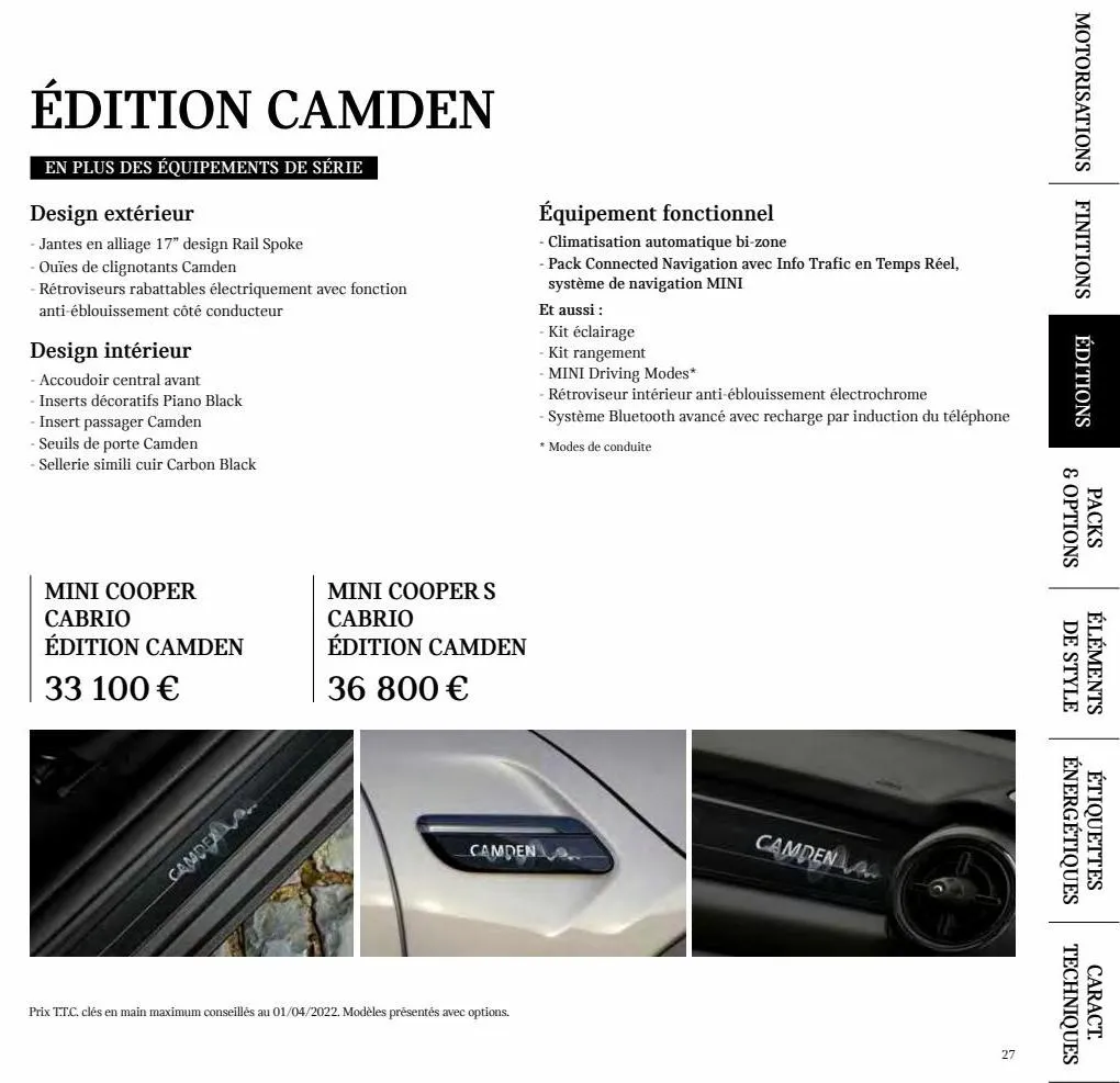 Catalogue MINI Cabrio., page 00027