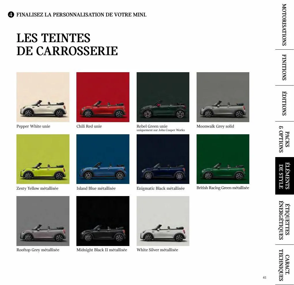 Catalogue MINI Cabrio., page 00041