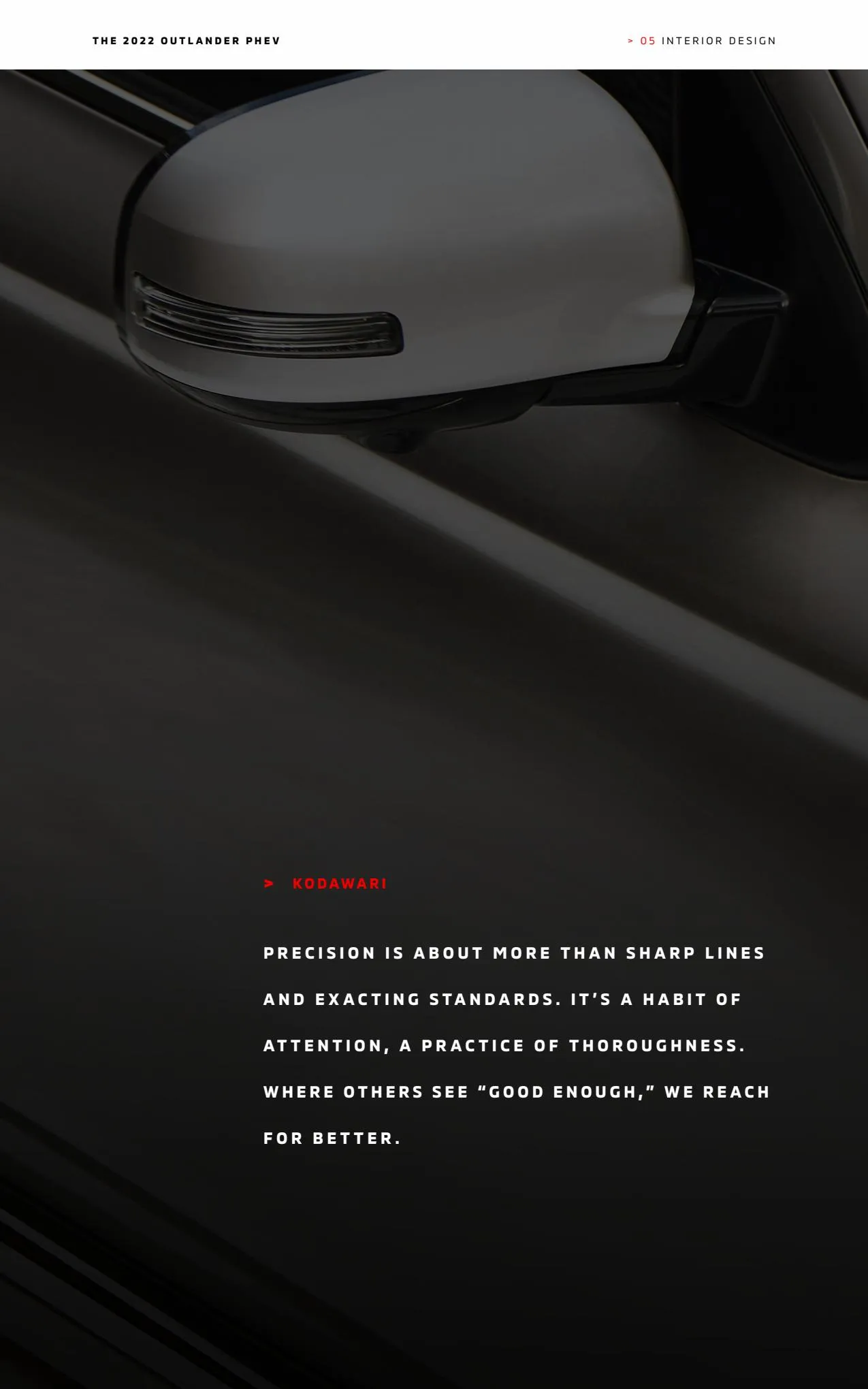 Catalogue THE 2022 MITSUBISHI OUTLANDER PHEV, page 00023