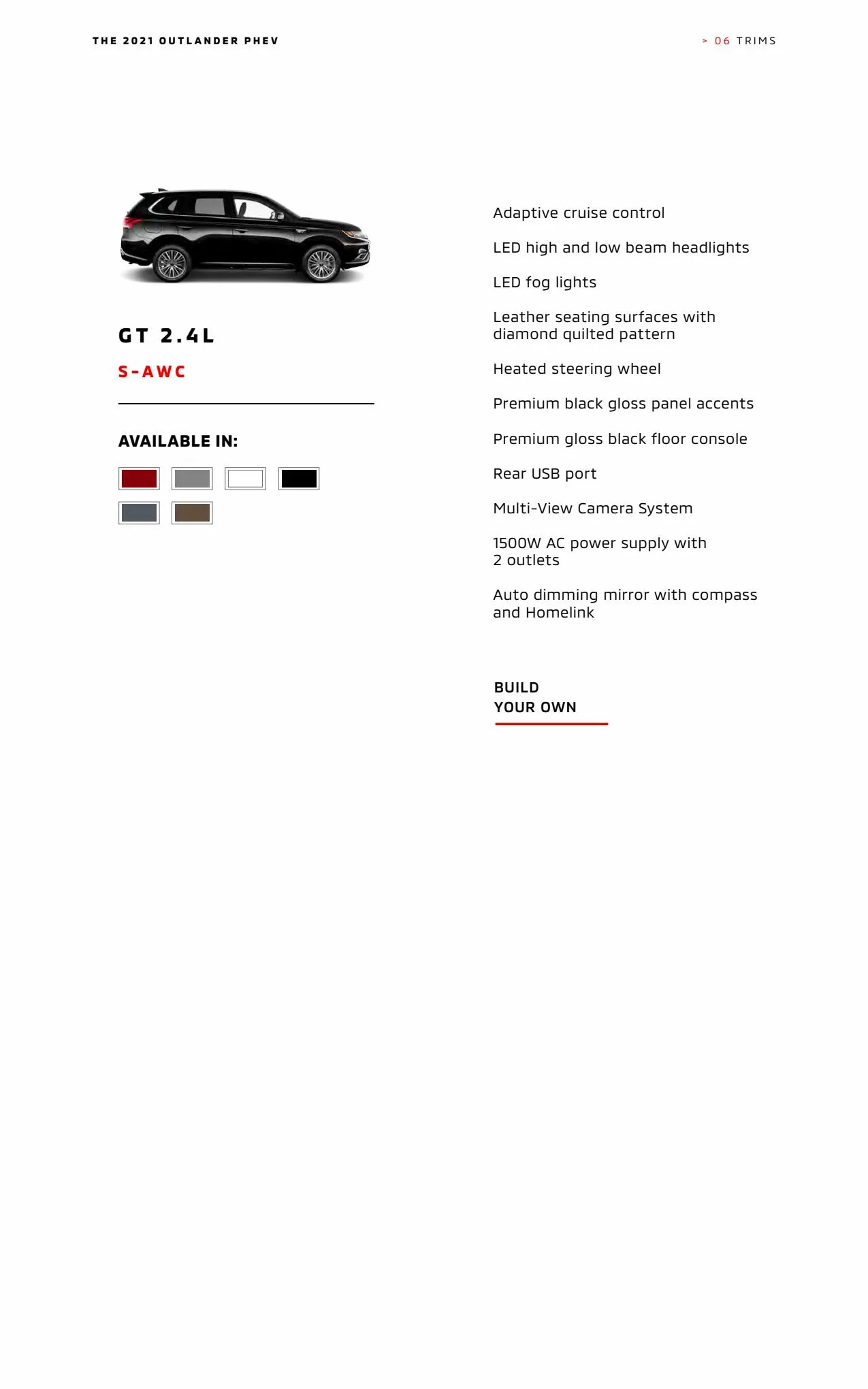 Catalogue THE 2022 MITSUBISHI OUTLANDER PHEV, page 00026