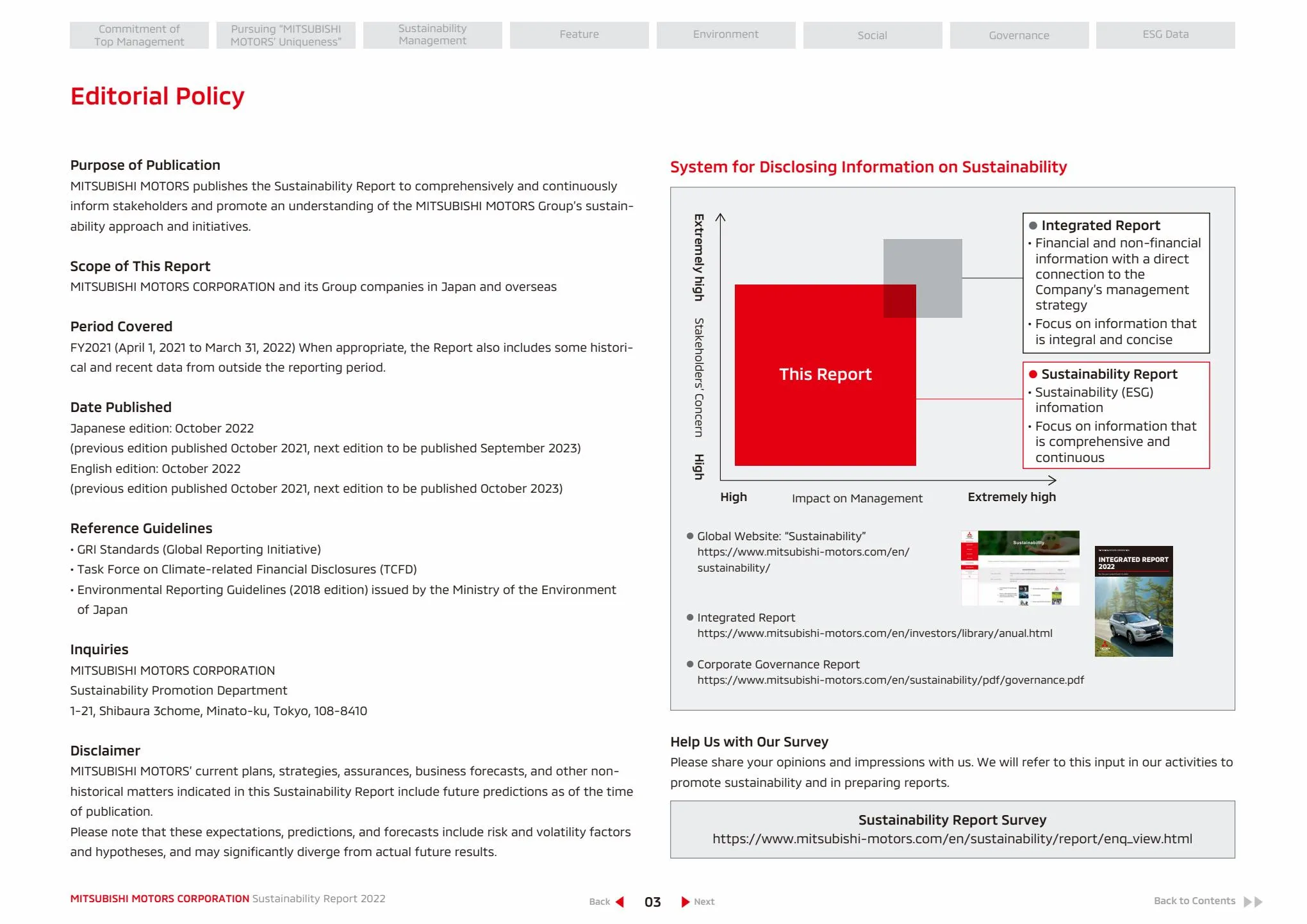 Catalogue SUSTAINABILITY REPORT 2022, page 00004