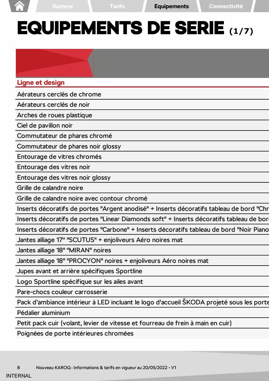 Catalogue NOUVEAU KAROQ Ambition 1.0 TSI 110ch BVM, page 00014