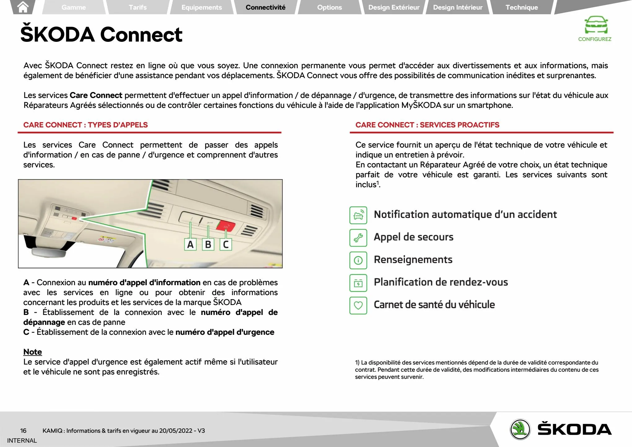 Catalogue KAMIQ Ambition 1.0 TSI 110ch BVM, page 00016