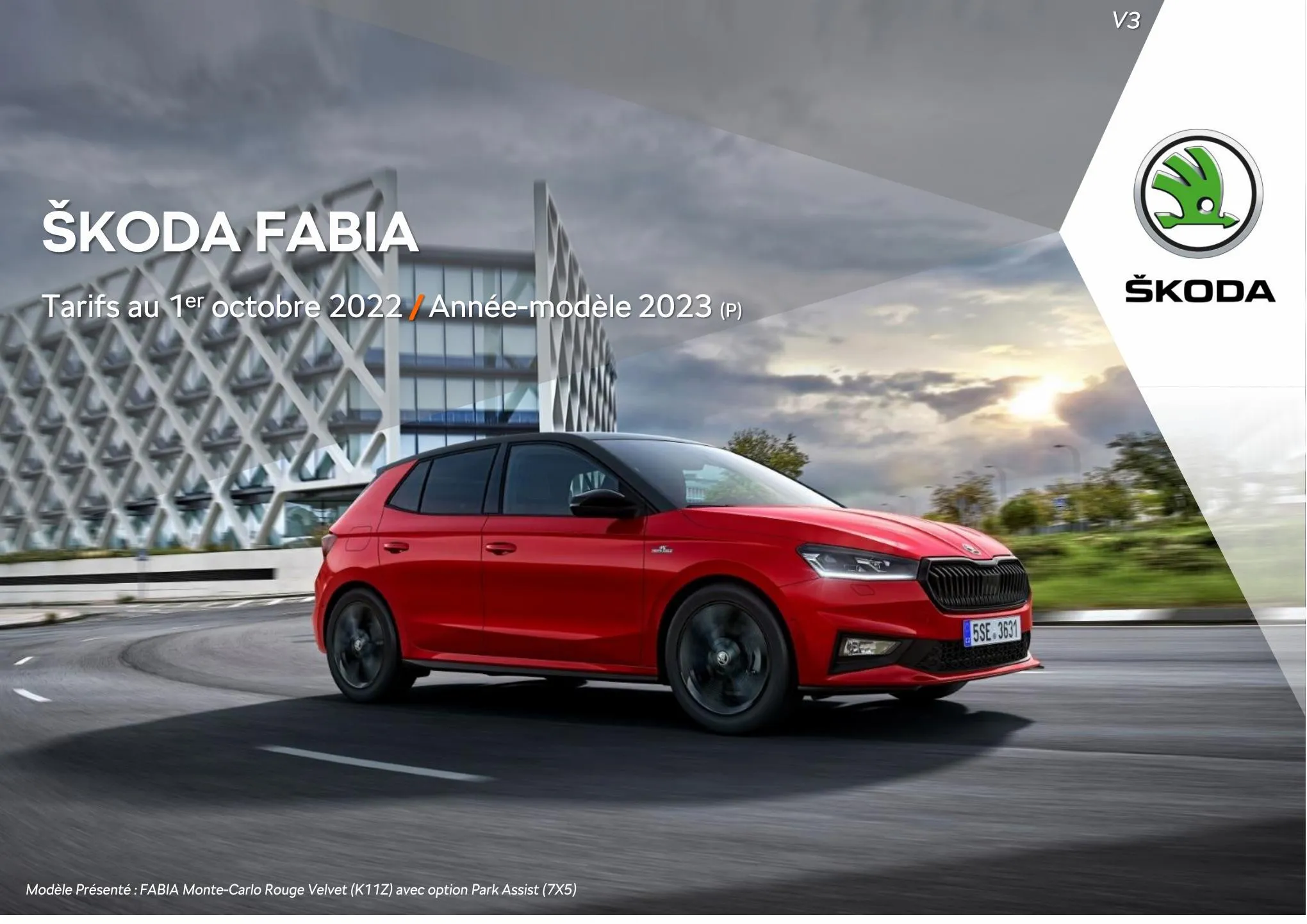 Catalogue FABIA Berline Ambition 1.0 TSI 95ch BVM5, page 00001