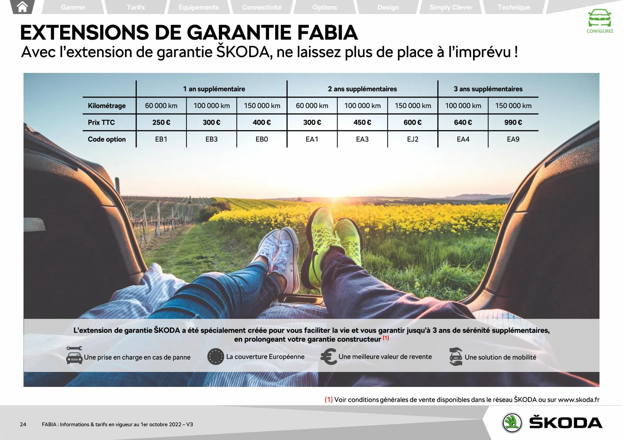 Catalogue FABIA Berline Ambition 1.0 TSI 95ch BVM5, page 00024