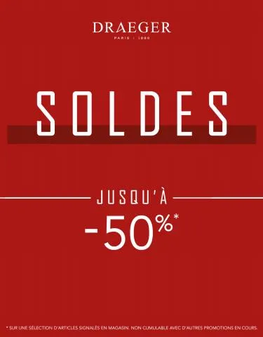 SOLDES : JUSQU'À -50% !