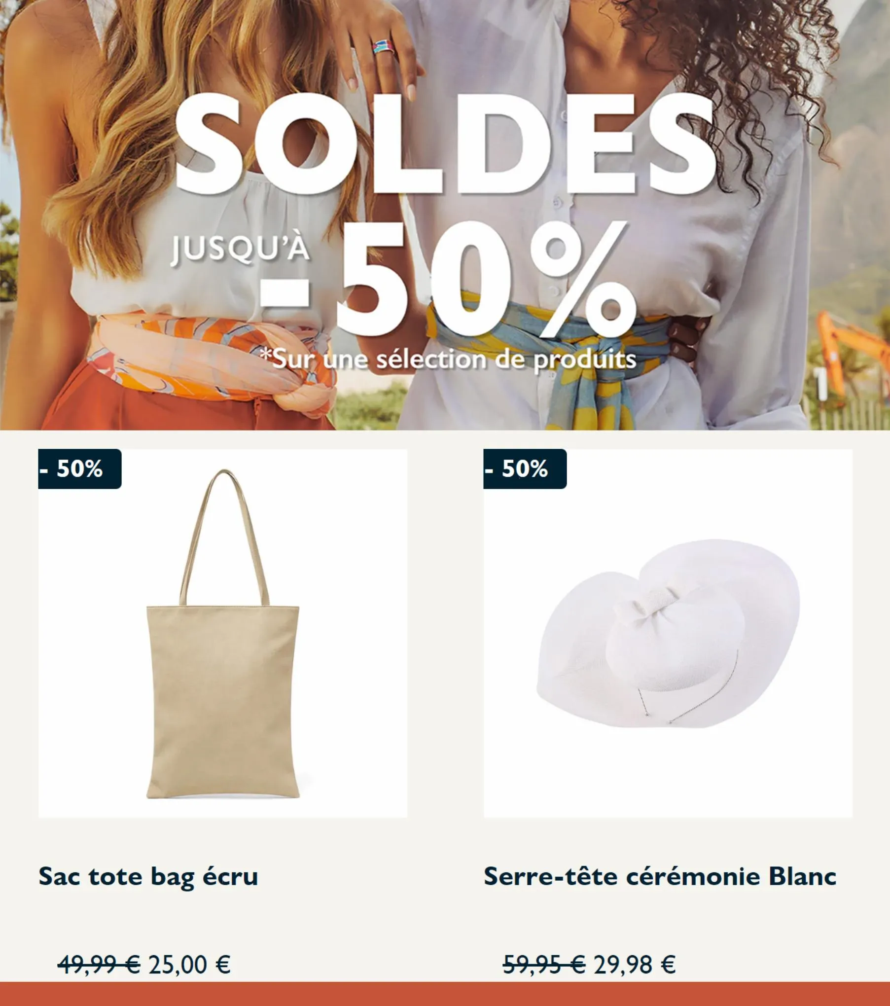Catalogue Soldes Jusqu'à -50% Femme!, page 00002