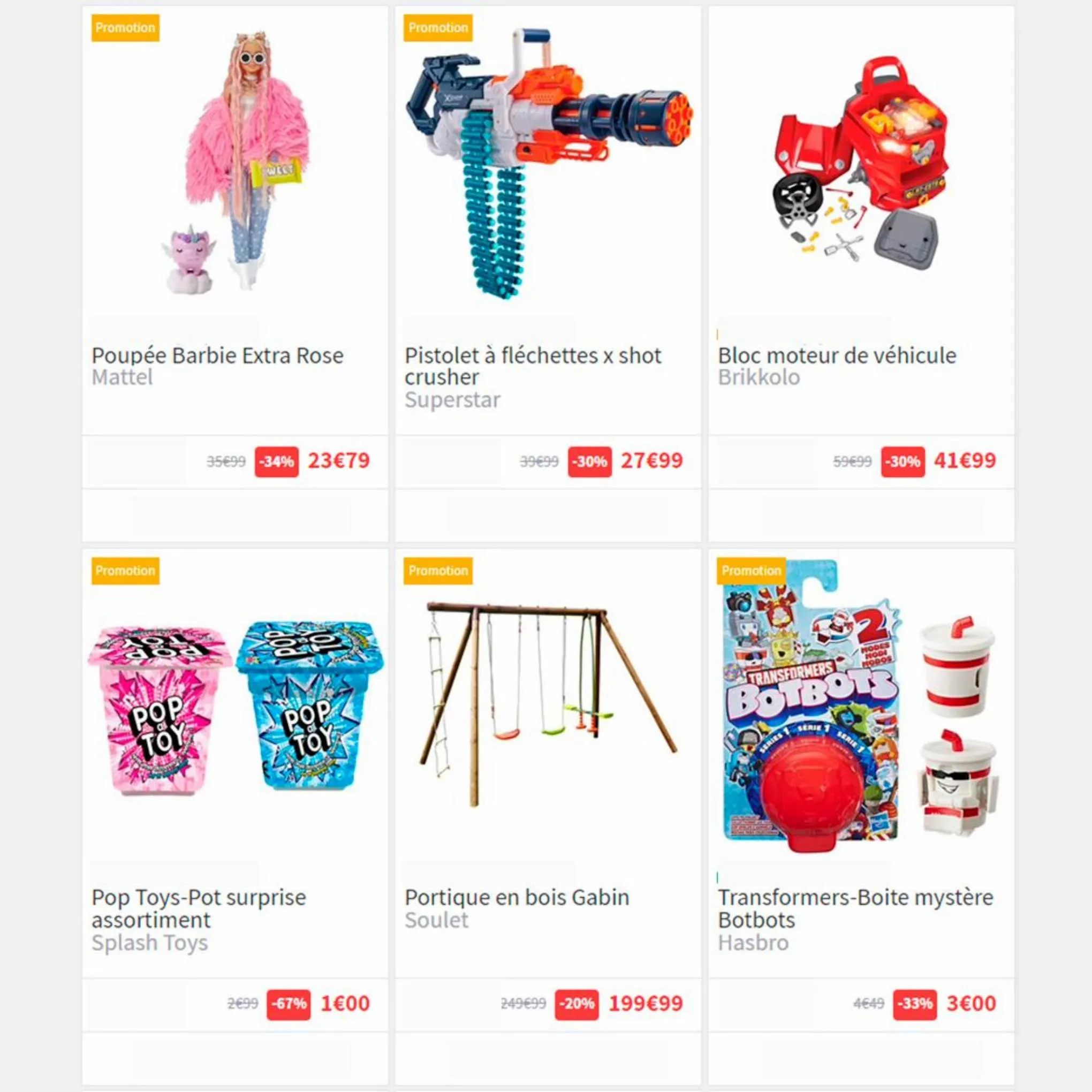 Catalogue Promotion incontournable sur tous les jouets, page 00002