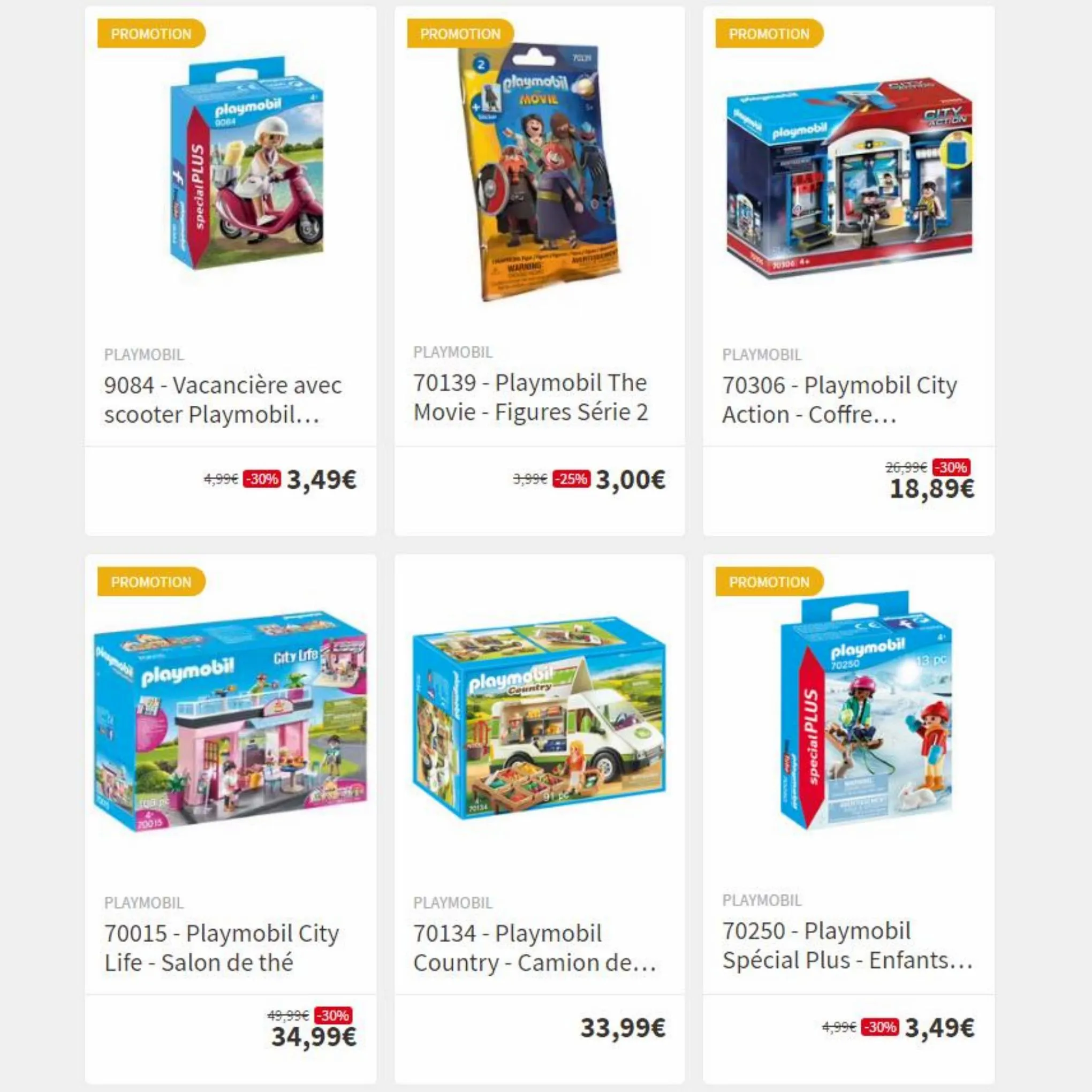 Catalogue Petits prix sur les jouets Playmobil, page 00008
