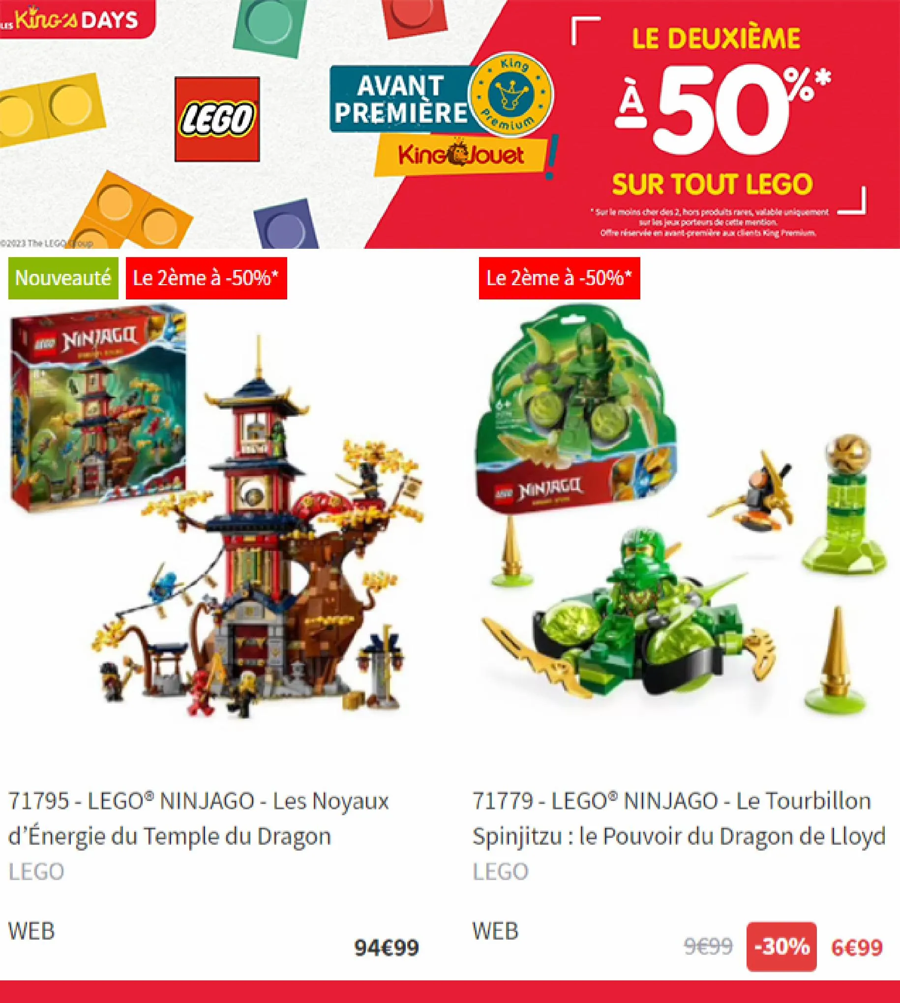 Catalogue Le deuxieme a -50% sur tout LEGO, page 00002