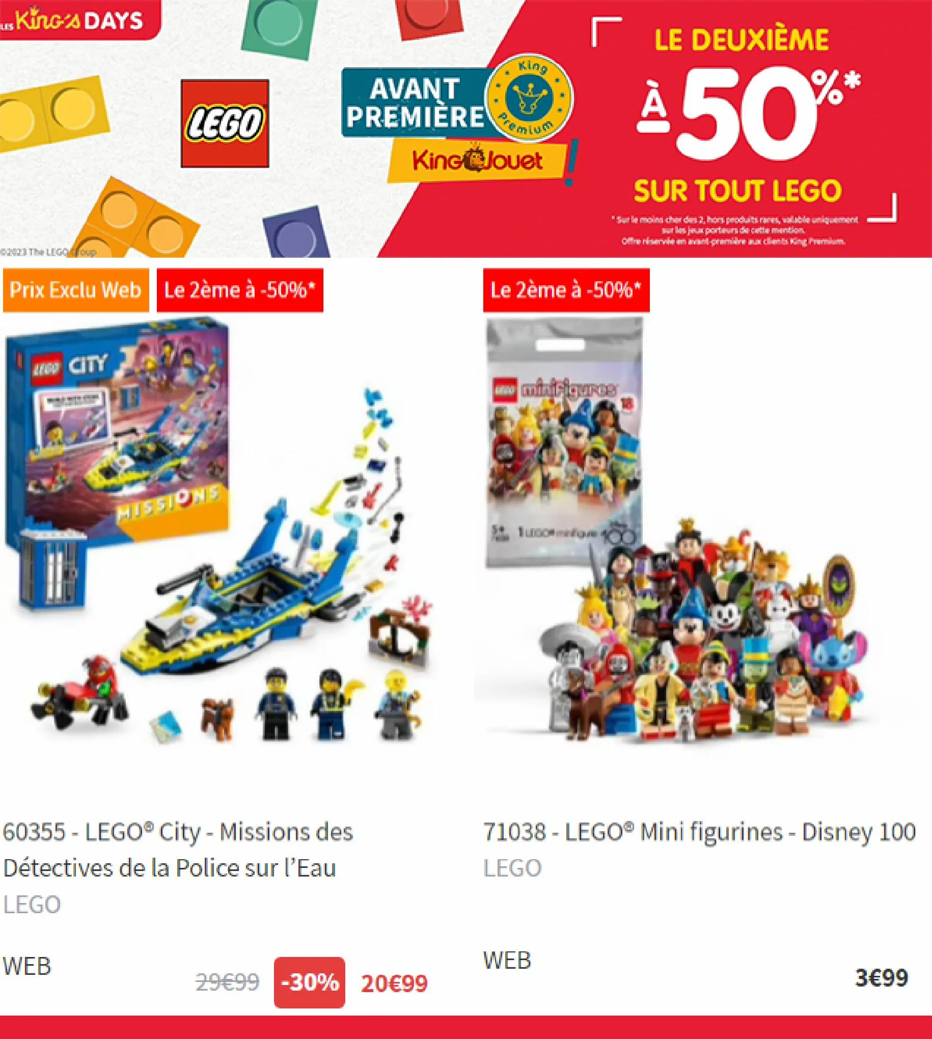 Catalogue Le deuxieme a -50% sur tout LEGO, page 00006
