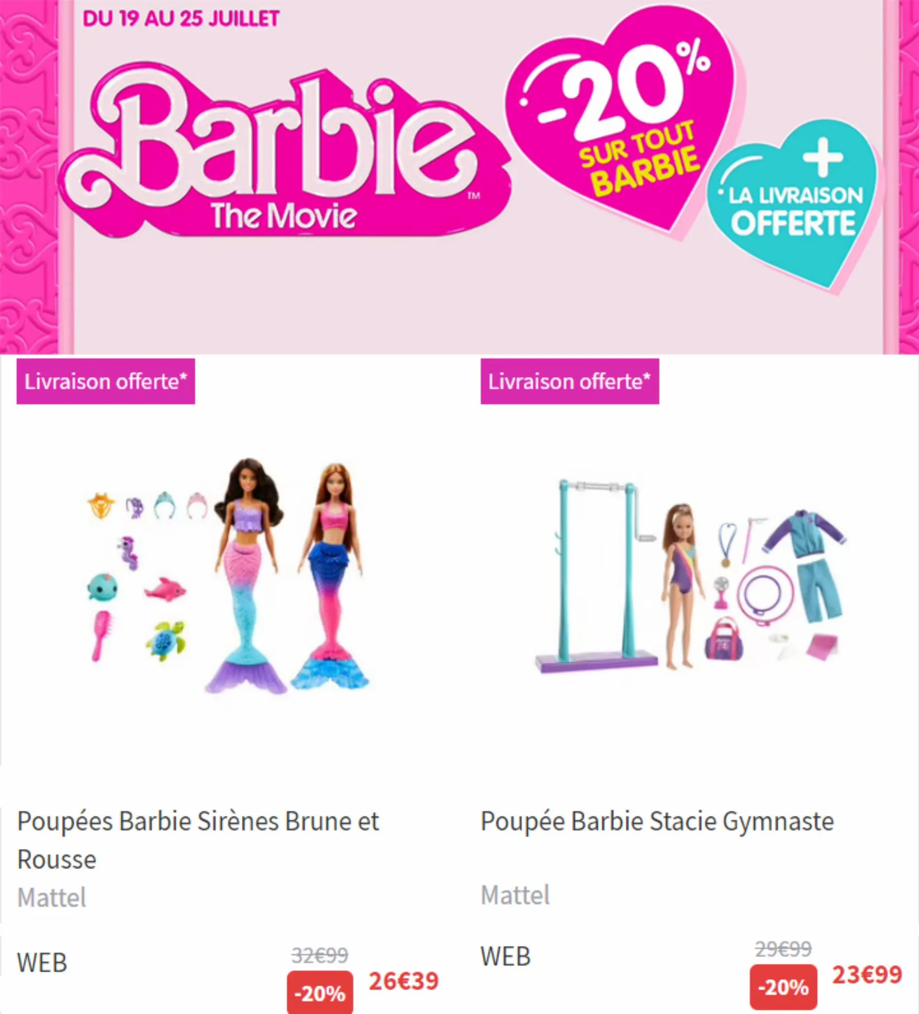 Catalogue Barbie The movie 20% de remise, page 00004