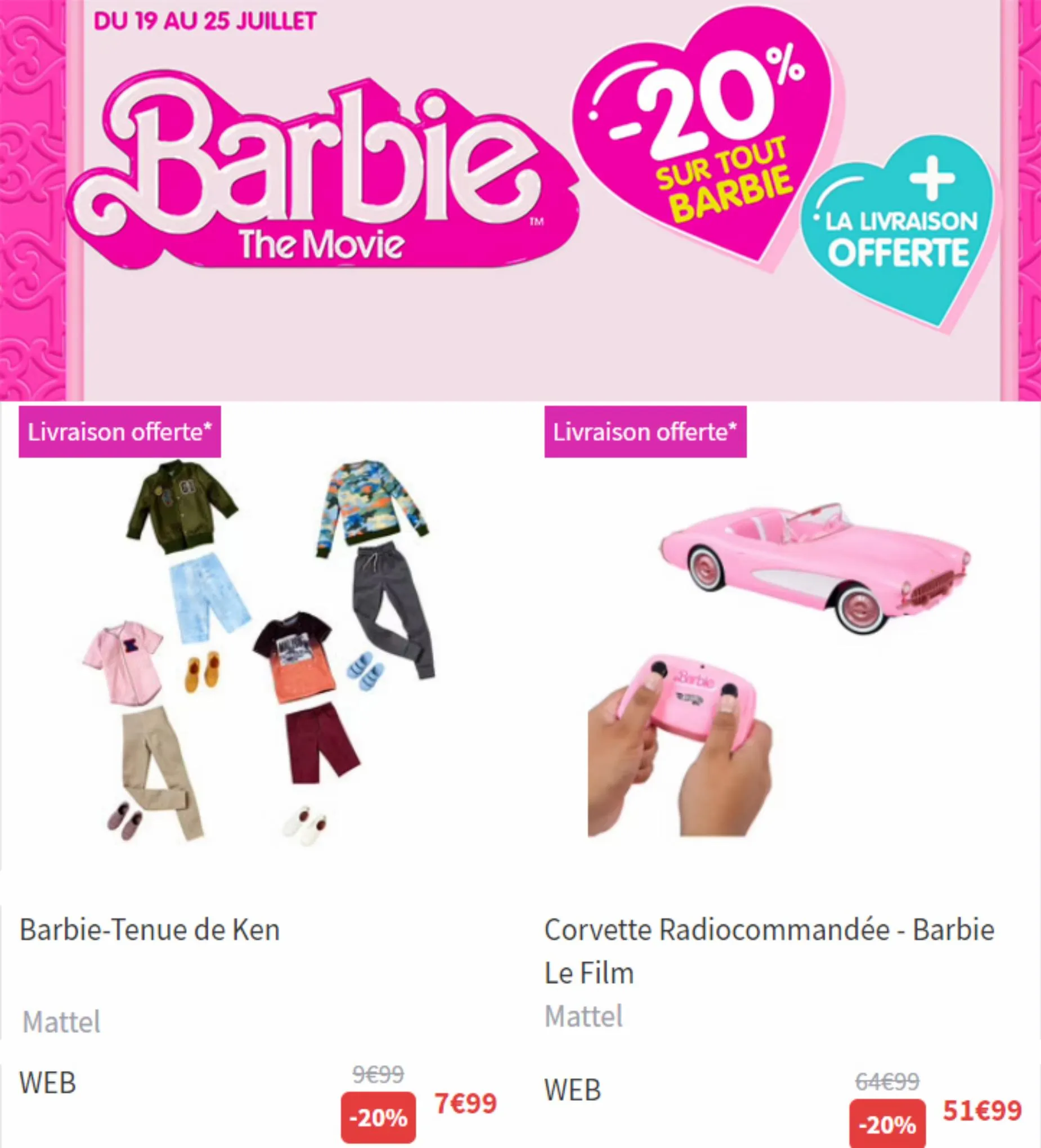 Catalogue Barbie The movie 20% de remise, page 00005