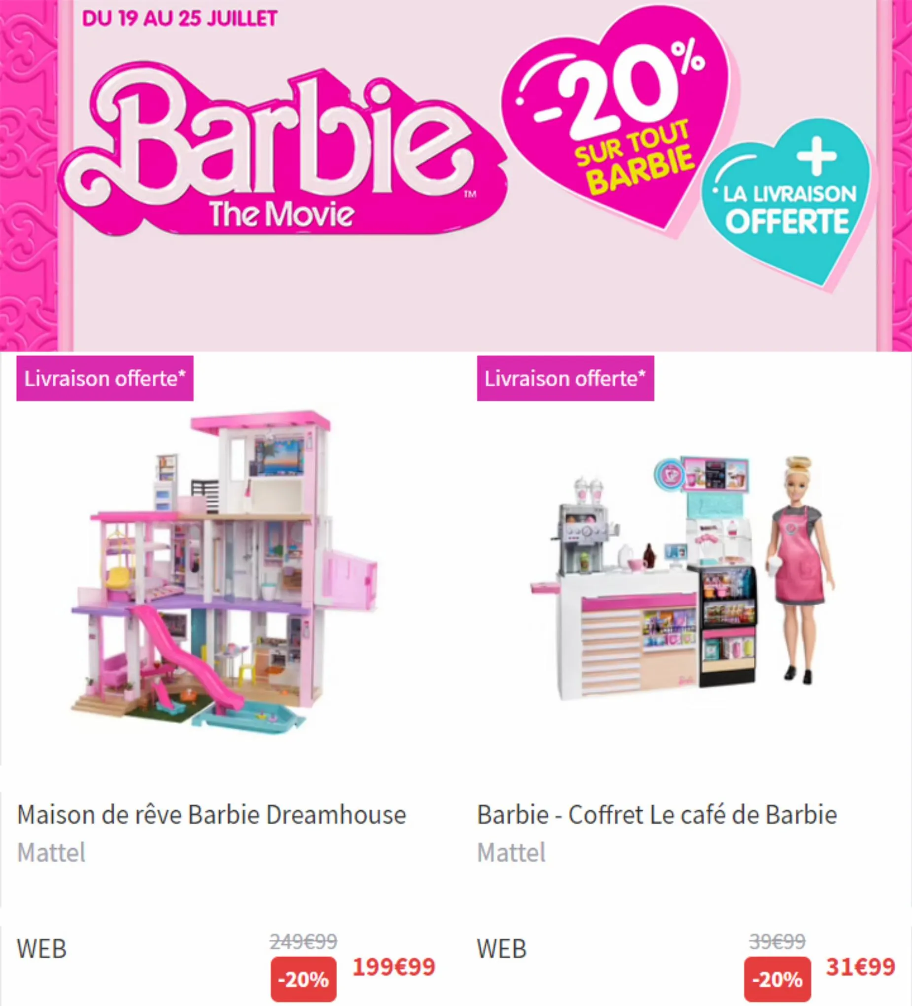 Catalogue Barbie The movie 20% de remise, page 00006