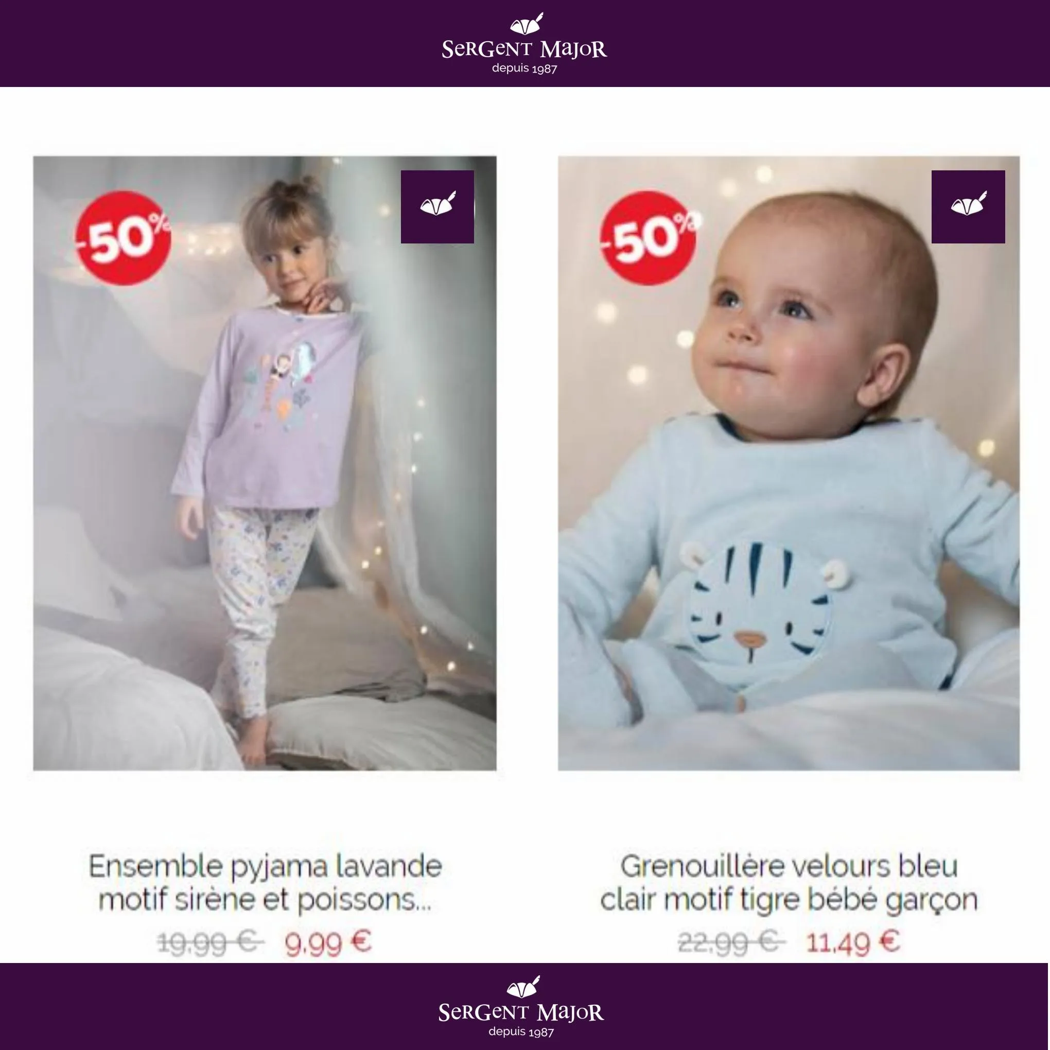 Catalogue Offre spéciale sur les pyjamas du 3 mois au 11 ans, page 00003