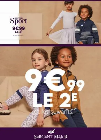 Collection Sport 9€99 le 2e et les suivants*