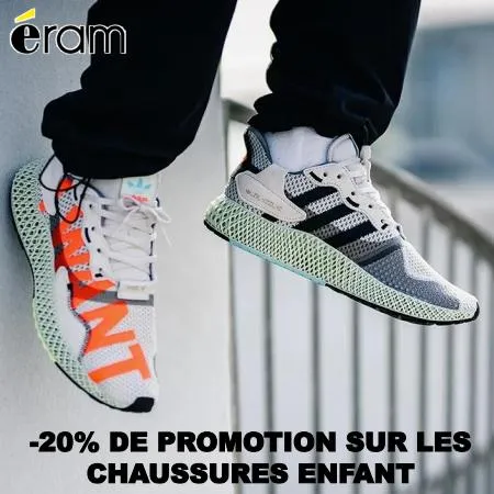 -20% de promotion sur les chaussures enfant