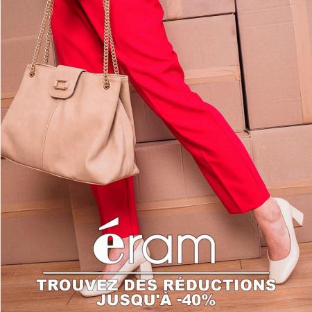 Promos de Vêtements et Chaussures à Nice | Trouvez des réductions jusqu'à -40% sur Eram | 21/09/2022 - 05/10/2022