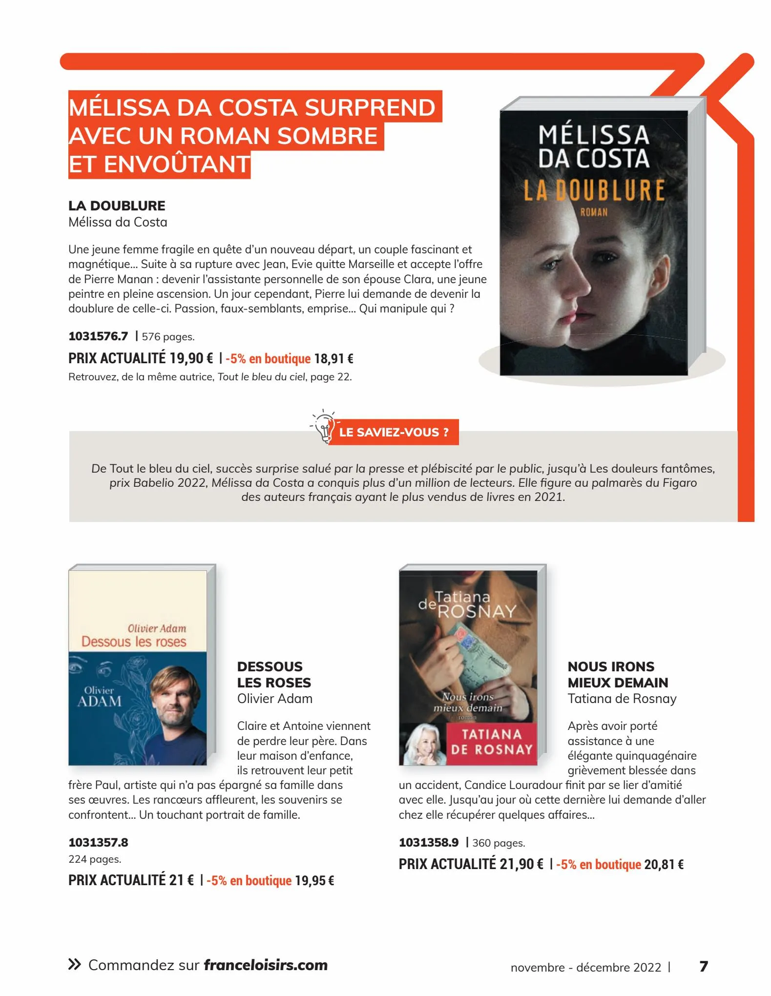 Catalogue France Loisirs Le Mag , page 00007