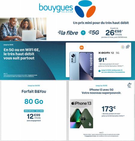 Catalogue Bouygues Telecom | Découvrez les Bons Plans du moment | 28/04/2022 - 29/05/2022
