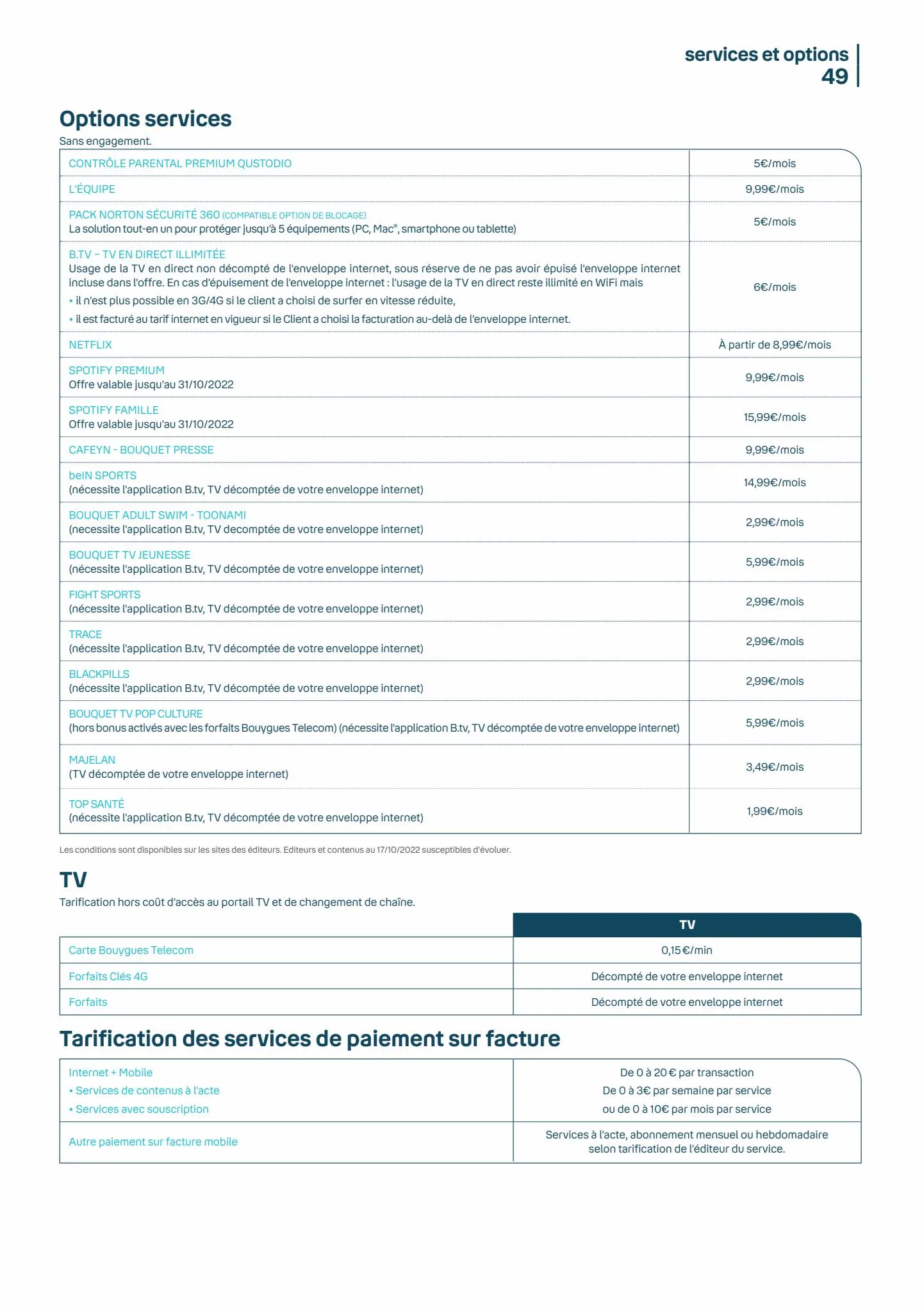 Catalogue tarifs octobre-2022, page 00050