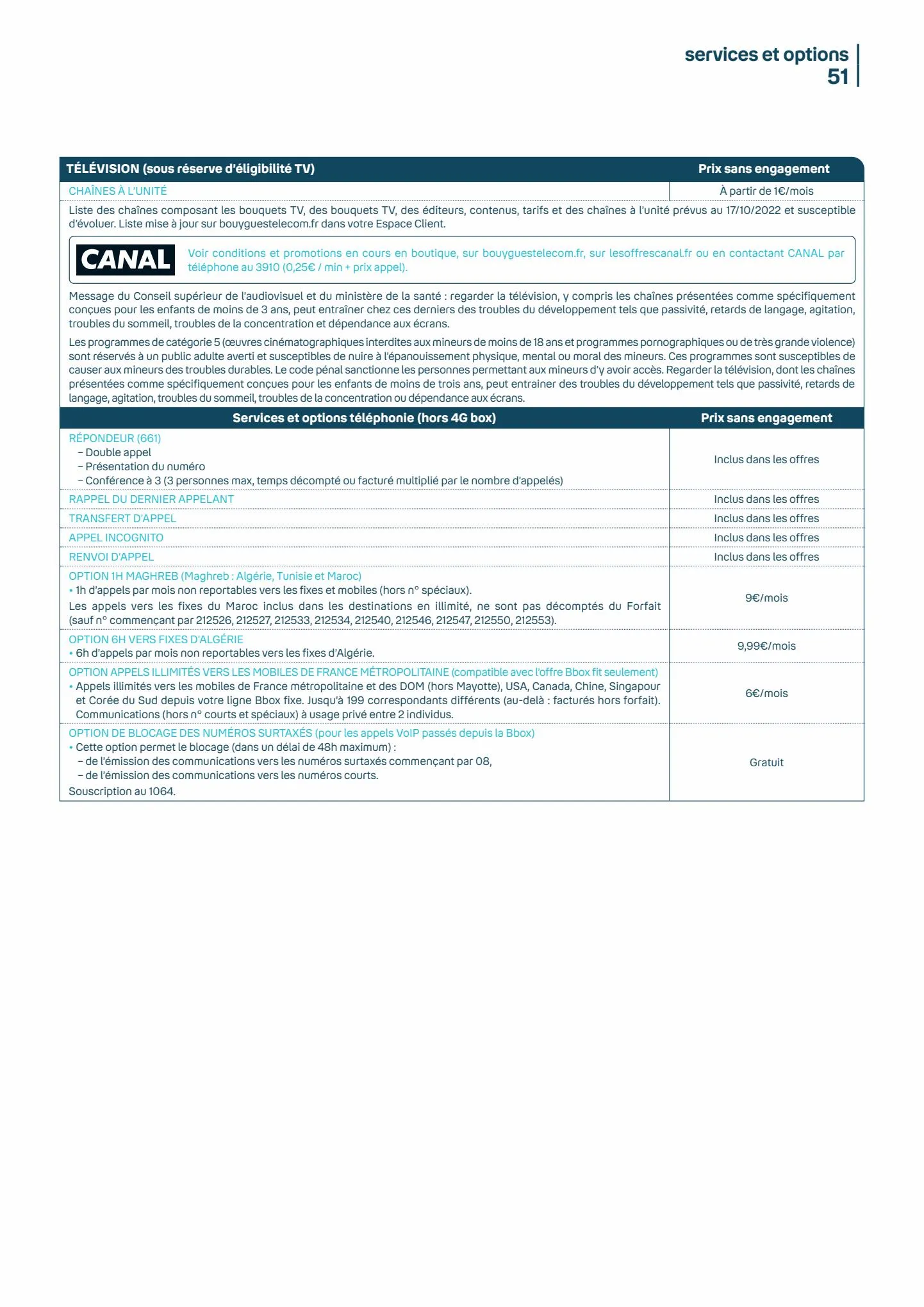 Catalogue tarifs octobre-2022, page 00052